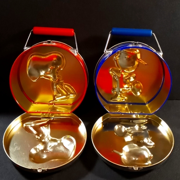 Vintage 1990's Charlie Brown & Snoopy Collector Tins - Picture 4 of 8